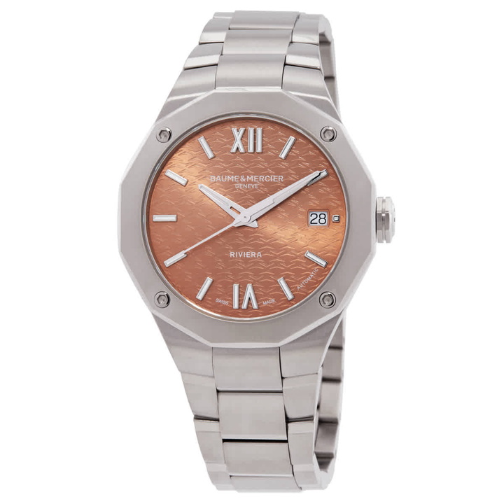 Photo: Baume et Mercier Riviera Automatic Terracotta Dial Ladies Watch M0A10764