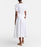 Polo Ralph Lauren Broderie anglaise cotton midi skirt