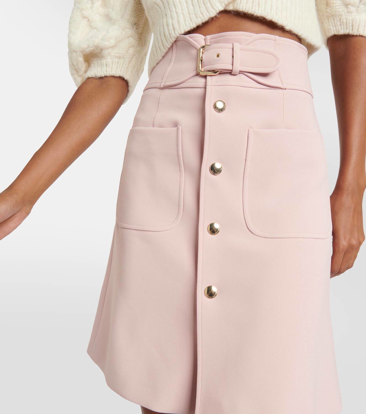 REDValentino High-rise jersey miniskirt