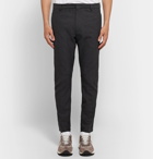 Lanvin - Skinny-Fit Herringbone Wool and Cotton-Blend Biker Trousers - Men - Charcoal