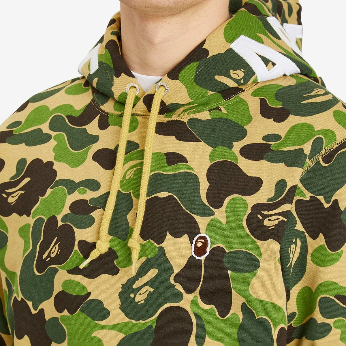 A Bathing Ape Men's Abc Camo Pullover Hoodie in Green