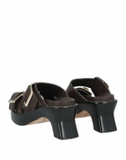 Loewe Womens Sandals Dark in Brown