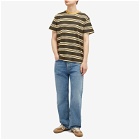 Nudie Jeans Co Men's Leif Mud Stripe T-Shirt in Multi