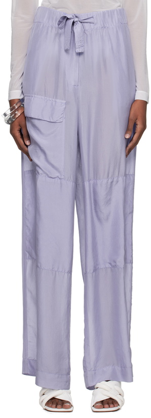 Photo: Dries Van Noten Purple Overdyed Trousers