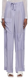 Dries Van Noten Purple Overdyed Trousers