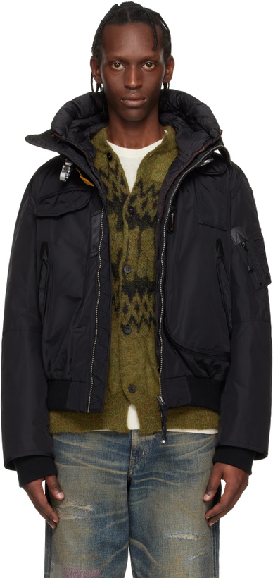 Photo: Parajumpers Black Gobi Hooded Down Jacket