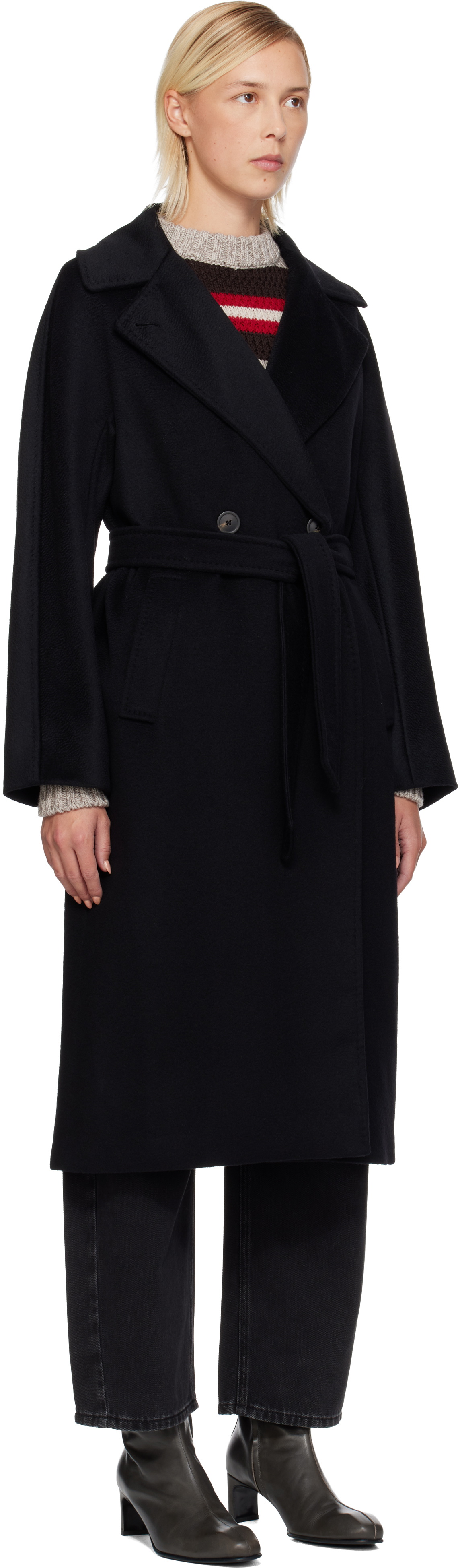 Weekend Max Mara Black Resina Coat