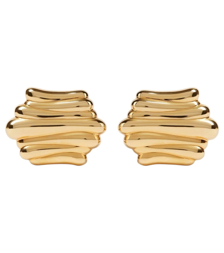Photo: Khaite Crema 18kt gold-plated earrings