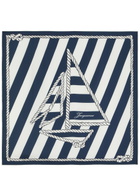 Jacquemus Le Foulard Bateau Corde Printed Silk Scarf - Navy - One Size