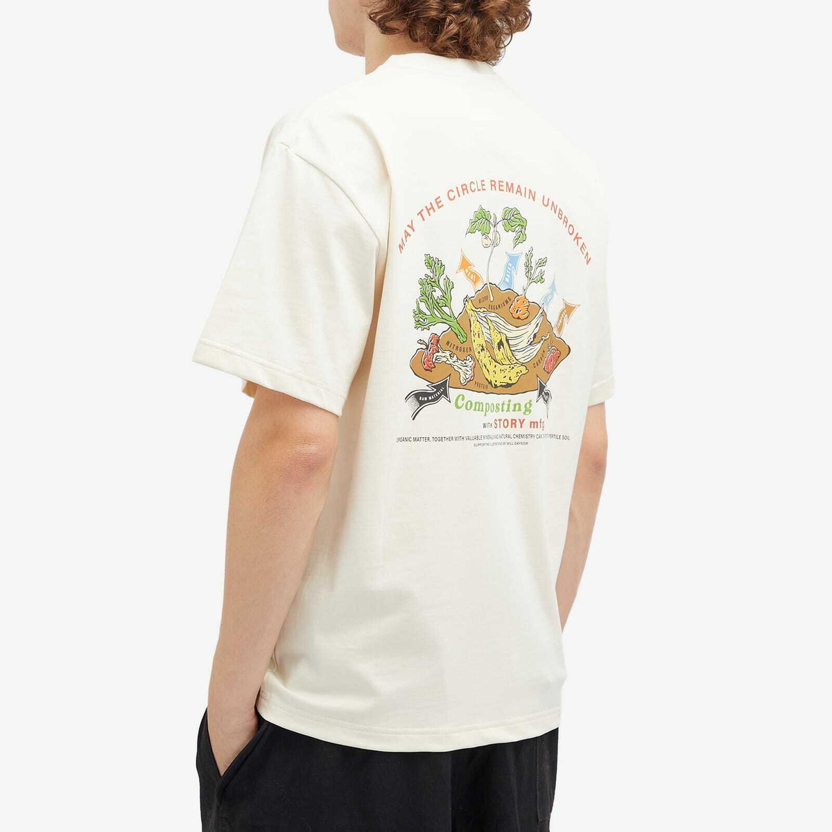 Story mfg. Men's Grateful T-Shirt in Compost Story Mfg.