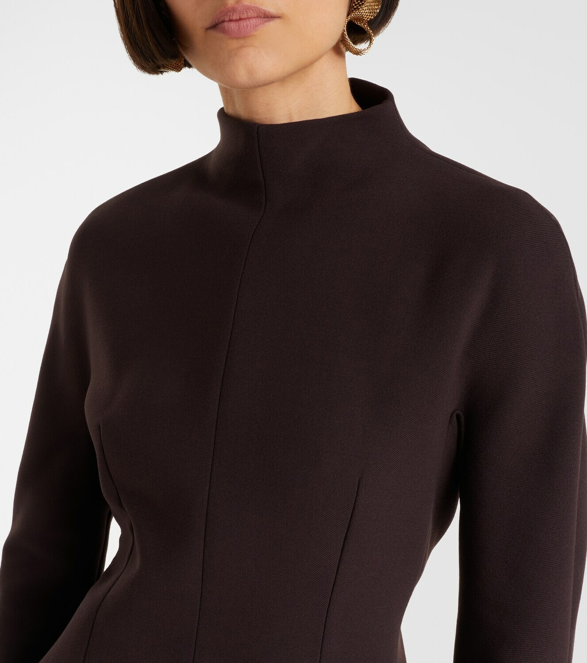 Sportmax Peplum gabardine minidress