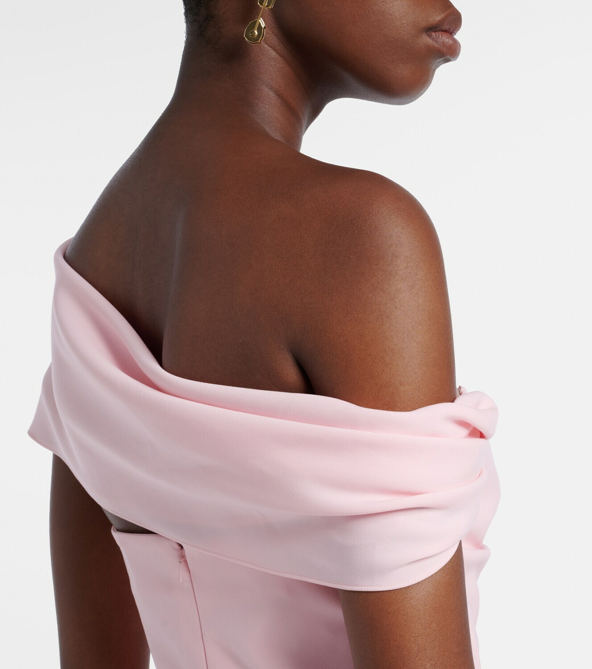 Carolina Herrera Sofia crêpe bustier gown
