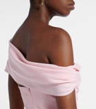 Carolina Herrera Sofia crêpe bustier gown