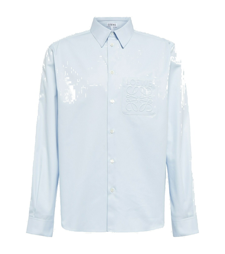 Photo: Loewe - Anagram cotton twill shirt