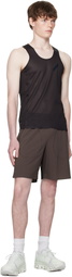 Soar Running Gray & Black Long Summer Shorts