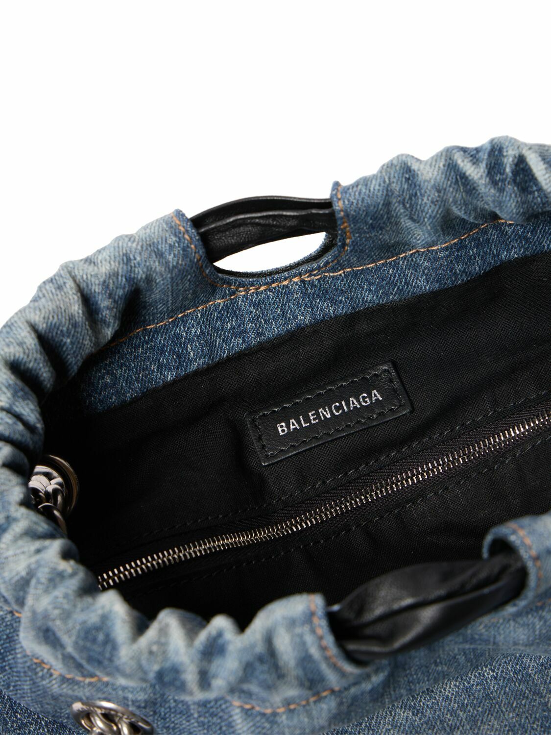 BALENCIAGA - Small Crush Denim Tote Bag Balenciaga