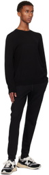 Reigning Champ Black Lightweight Merino Harry Crewneck Sweater