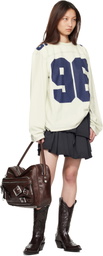 Acne Studios Brown Pointy Leather Cowboy Boots