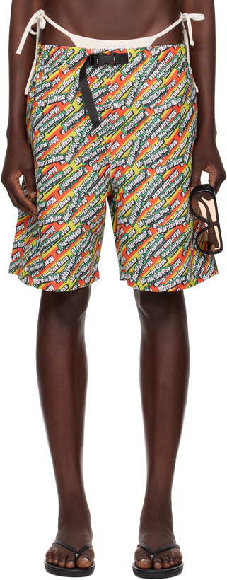 Photo: Martine Rose SSENSE Exclusive Multicolor Board Swim Shorts