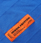 Heron Preston - Logo-Appliquéd Cotton-Blend Jersey T-Shirt - Blue