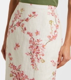 Agua by Agua Bendita Lirica Paraiso linen maxi skirt