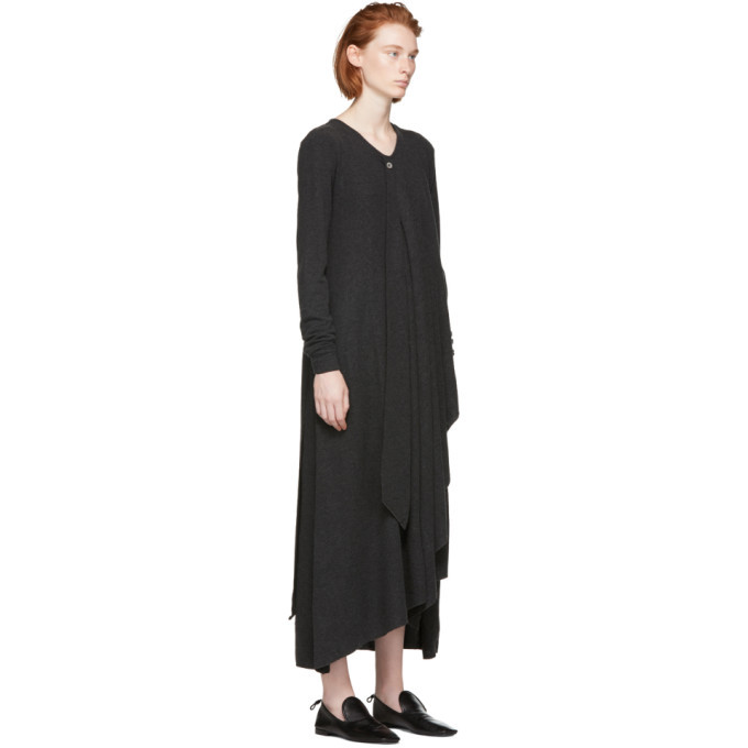 Lemaire Grey Wool Wrap Dress Lemaire
