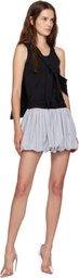 Coperni Black Knotted Jersey Tank Top