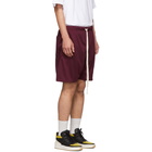 Essentials Burgundy Mesh Logo Shorts