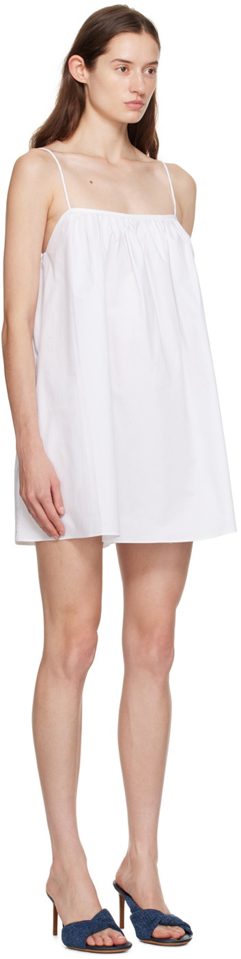 Matteau White Square Neck Minidress