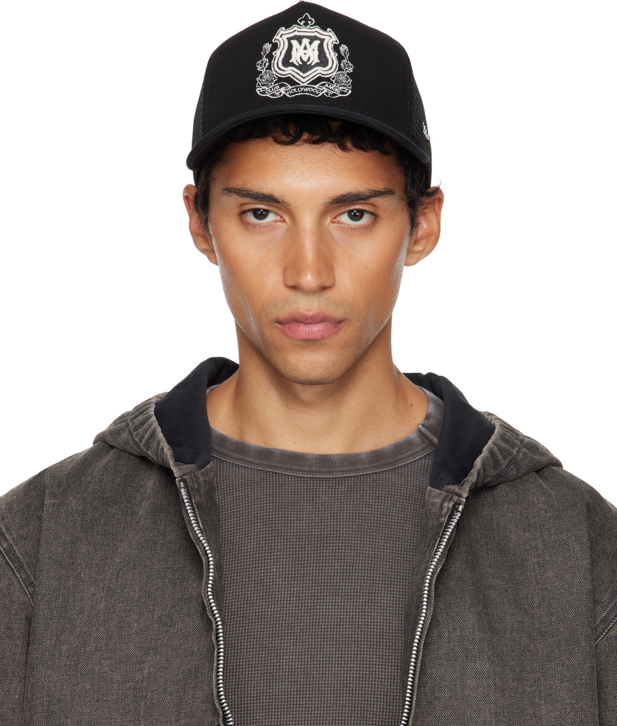 Amiri Paisley and Logo-jacquard Denim Bucket hat - One Size