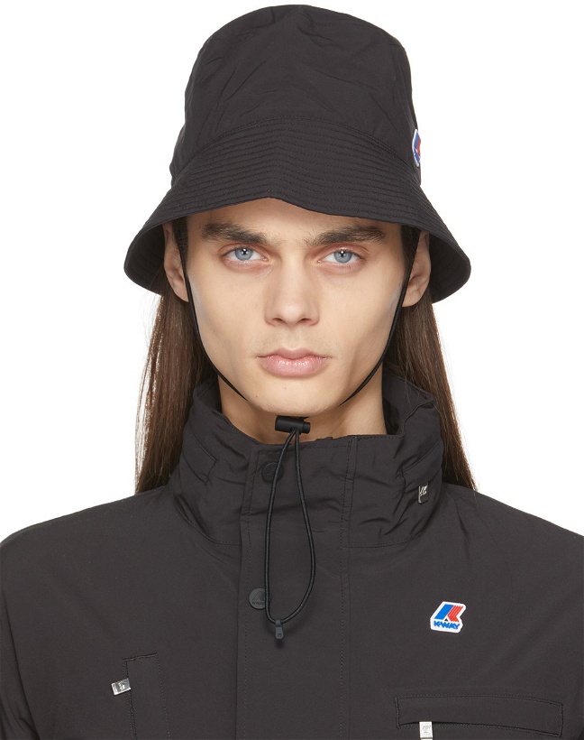 Photo: Engineered Garments Black K-Way Edition Pascalen Bucket Hat