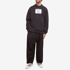 Burberry Men's Lyttleton Label Logo Crew Sweat in Black