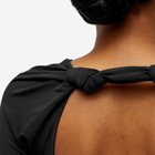 Jil Sander Women's Open Back Bodysuit in Black