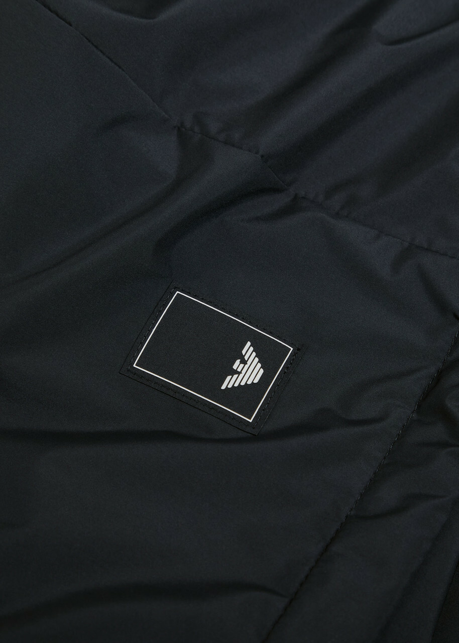 Emporio Armani Travel Hooded Nylon Jacket Navy