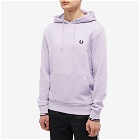 Fred Perry Authentic Men's Small Logo Popover Hoody in Lilac Soul