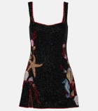 Clio Peppiatt Marina embellished minidress