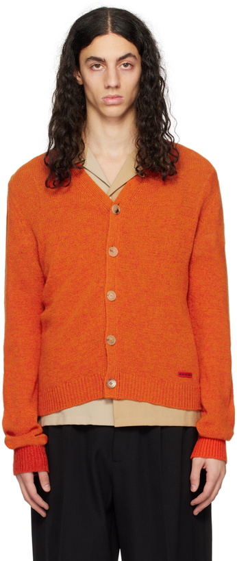 Photo: Marni Orange Buttoned Cardigan