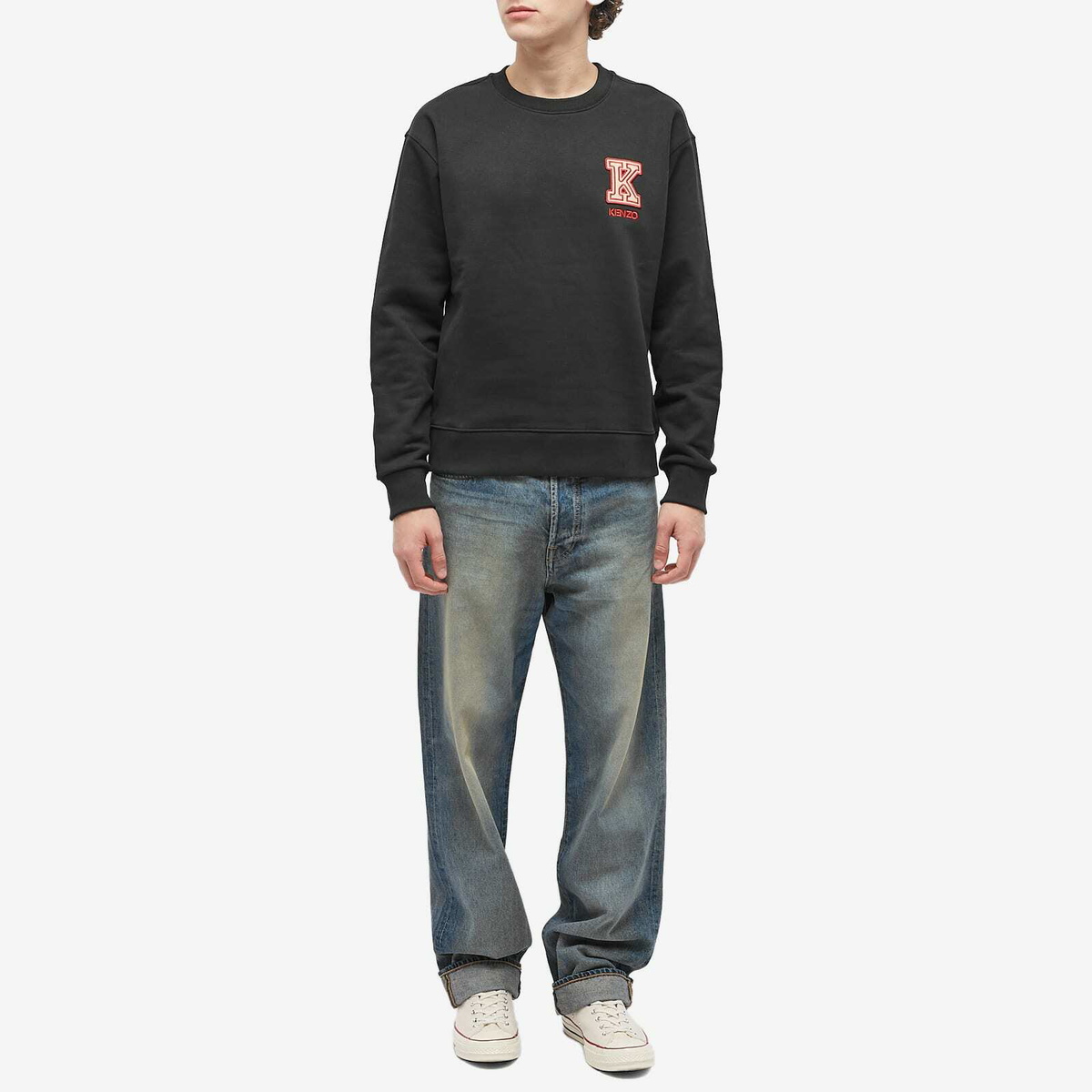 Kenzo Paris Men's Kenzo K Crest Classic Crew Sweat in Black
