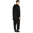 Rick Owens Drkshdw Black Patch Pullover Hoodie