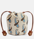 Etro Nécessaire Mini leather-trimmed pouch