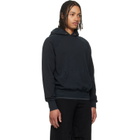 Les Tien Black French Terry Classic Raglan Hoodie