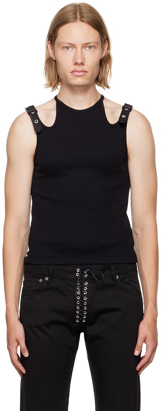 Photo: Dion Lee SSENSE Exclusive Black Holster Buckle Top