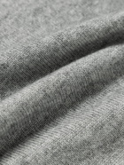 Auralee - Cashmere and Silk-Blend Polo Shirt - Gray