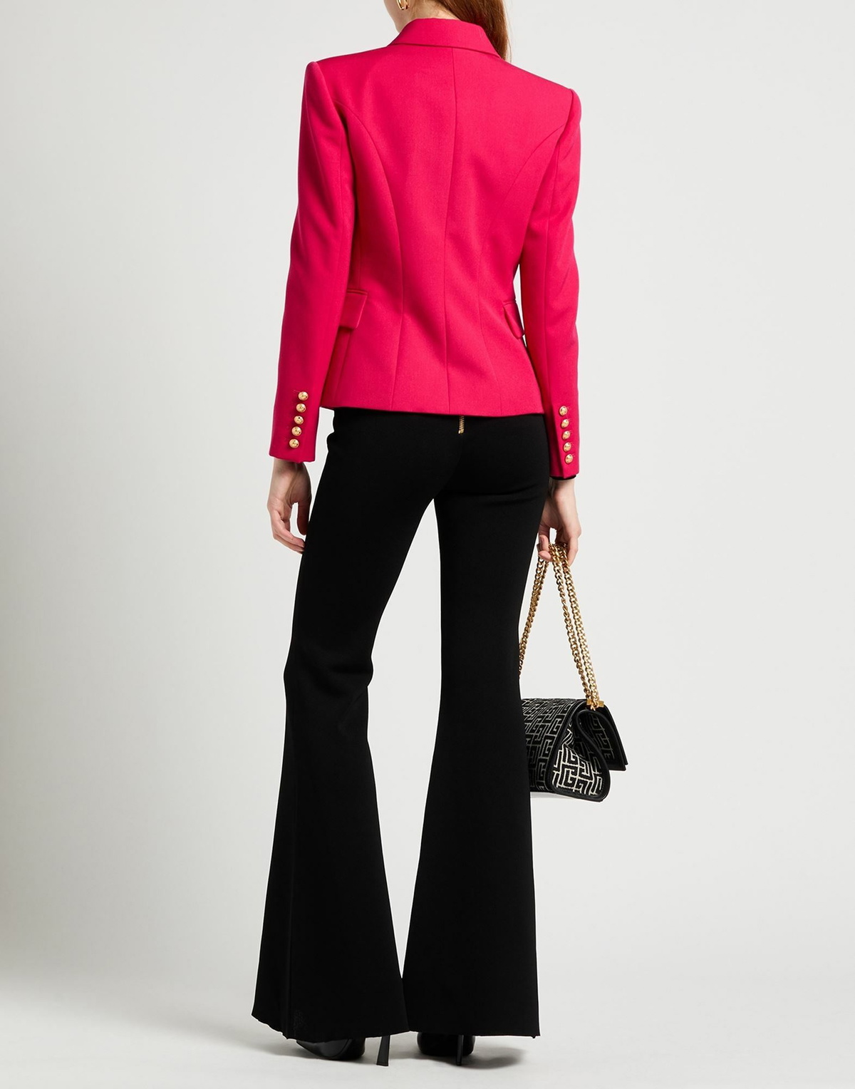 Balmain Womens Blazer Fuchsia