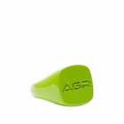 AGR Men's x Hatton Labs Safety Signet Ring in Green