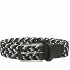 Anderson's Men's Woven Textile Belt in Black/Grey/White