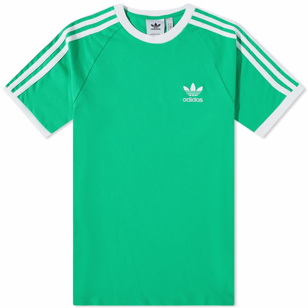 Adidas Men's 3-Stripes T-Shirt in Hi-Res Green adidas