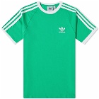Adidas Men's 3-Stripes T-Shirt in Hi-Res Green