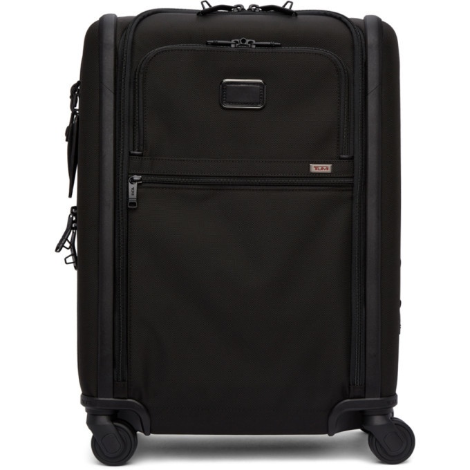 Photo: Tumi Black Alpha 3 Continental Expandable 4 Wheeled Carry-On Suitcase