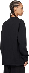 Y-3 Black Kangaroo Pocket Sweatshirt